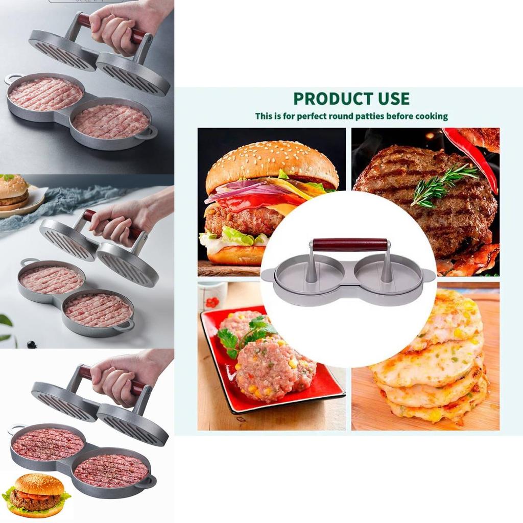 Premium Aluminum Burger Press For Perfectly Shaped Meat Patties With Durable Design
