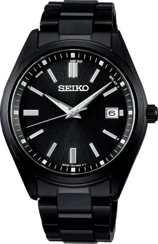 

[Seiko Watch] Seiko Selection Solar Radio Watch The Standard SBTM325 Men s Black