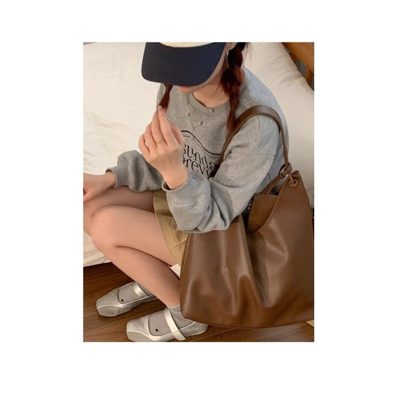 Tooxika Casual Tote Bag High-end Women's Bag New Simple Underarm Bag Soft Surface Versatile Shoulder Bag