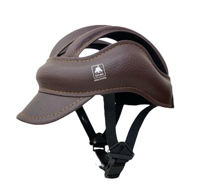 Lovell Cask fivela rápida destacável M BR Marrom Capacete Proteção para a cabeça (rótulo) Um toque (57-60 cm)