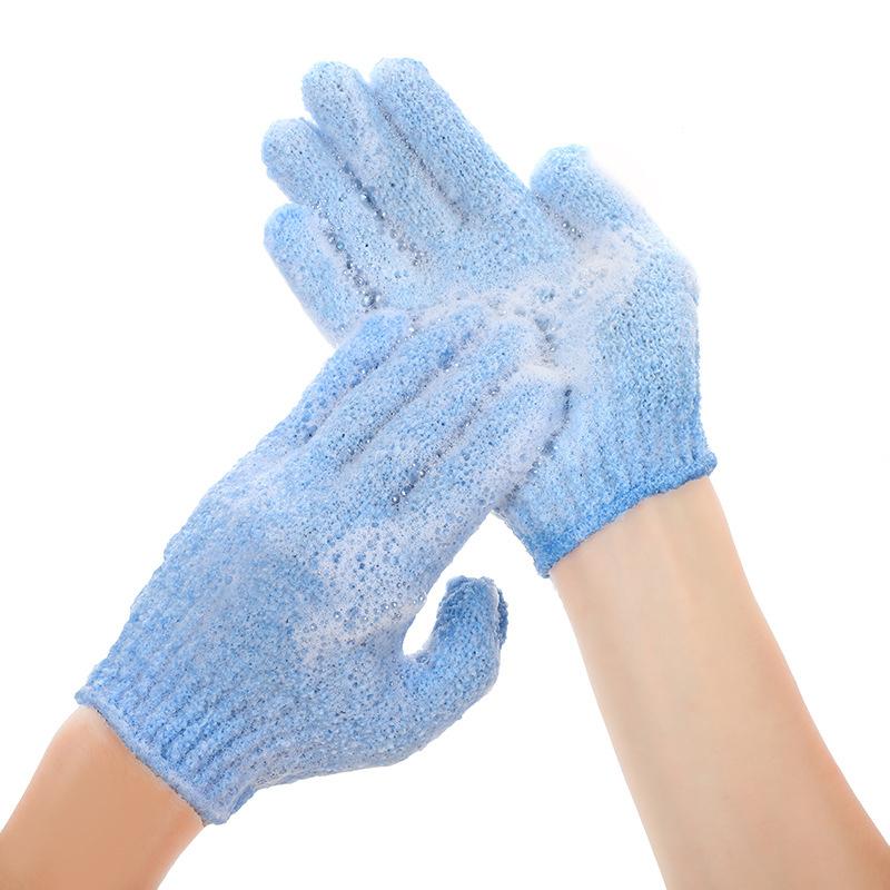 1Pair Exfoliating Gloves Bath Sponge Body Dead Skin Remover Bathroom Shower Brush Massager Scrub Exfoliator Magic Bathing