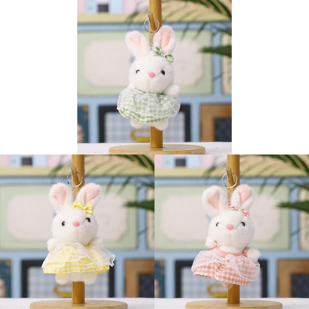 Plush Bunny Keychain With Short Plush Material For Kids And Teens