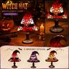 Resin Witch Hat Lamp 17 5cm USB Powered Gothic Style Table Light Party Decoration Night Light for Fantasy Enthusiasts