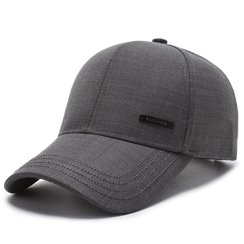 Pánská jarní podzimní baseballová čepice pro muže středního a starého věku, letní stínicí látková čepice