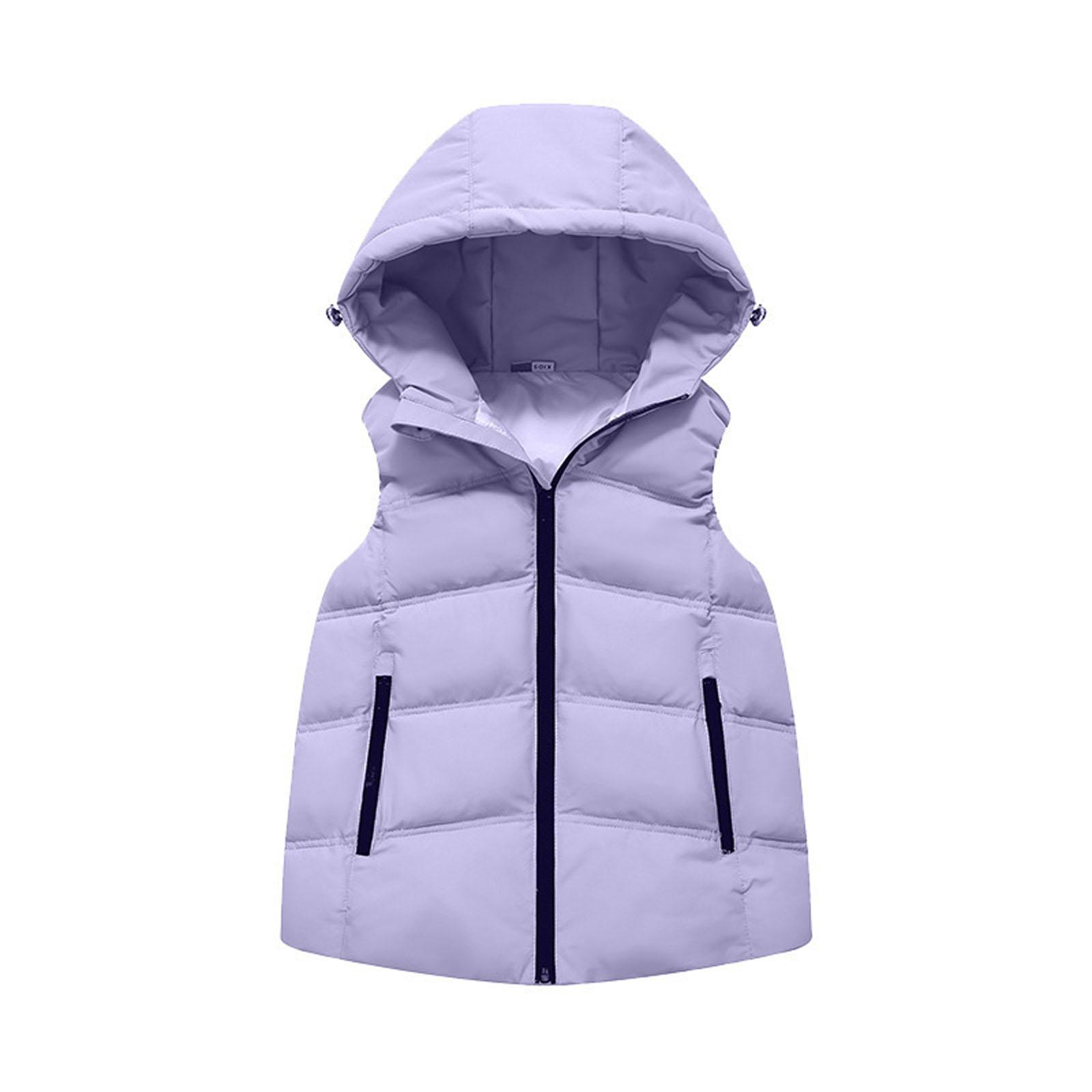 

Детская модная повседневная куртка-жилет с капюшоном 150