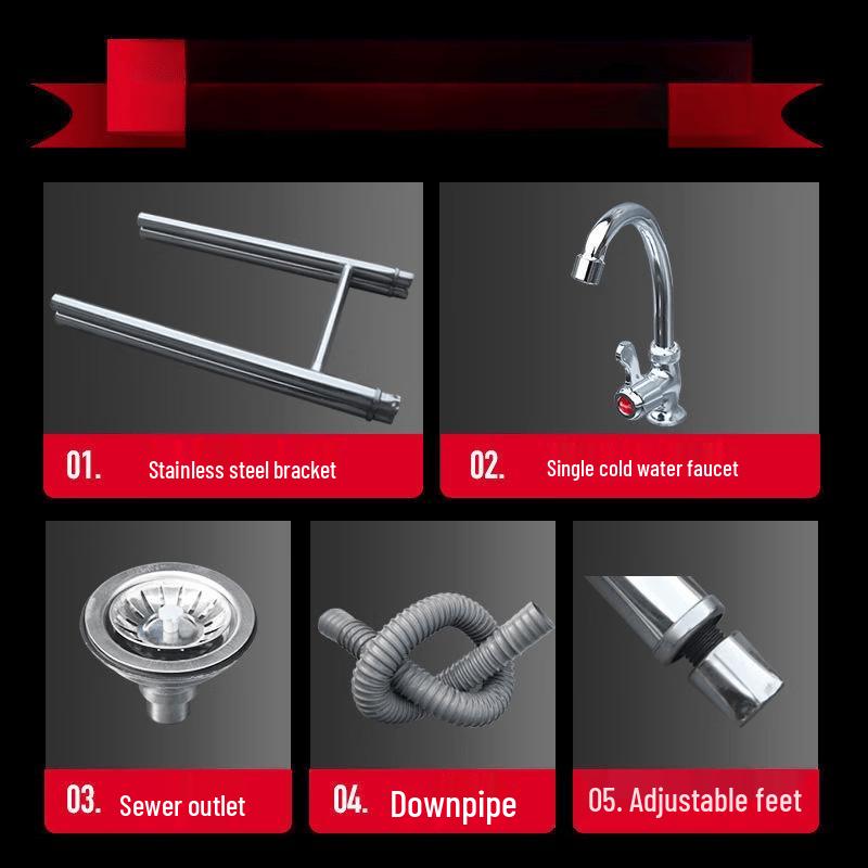 Lantuan Commercial Stainless Steel Single Bowl Kitchen Sink