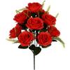 12 Heads Valentine's Day Flowers Mini Crystal Grass Bouquet Real Happy Silk Flower  Home Decorative