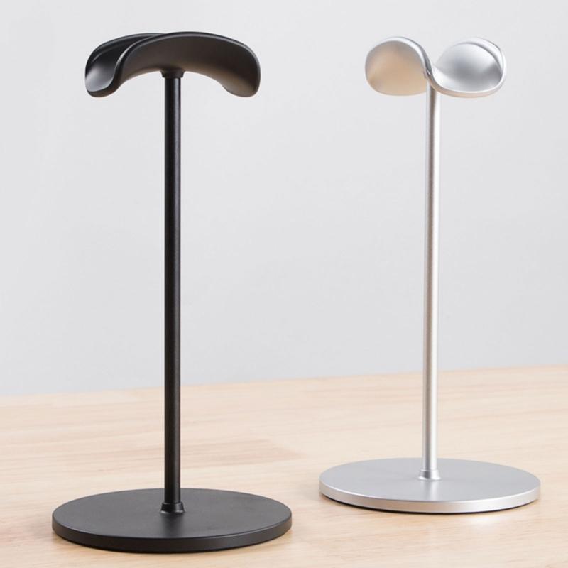 Robuster Kopfhörerhalter aus Aluminiumlegierung Aufbewahrungsbügel Organizer Abnehmbarer Headset-Ausstellungsständer Rack Weiß/Schwarz