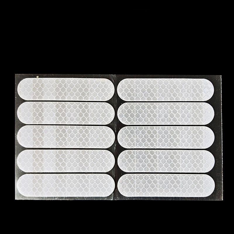 Reflecterende Fietsstickers Nachtstickers voor Motorfietsen Decoratieve Patches voor Helmen Waterdicht Slijtvast Reflecterende Strips