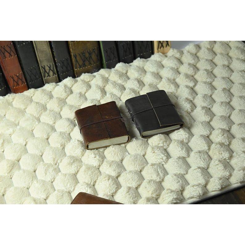 Leather Journal Set of 2 – Handmade Vintage Notebooks | Rustic Travel Journal Gift for Writers & Artists.