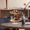 2D Acrylic Decor Pendant Christmas Table Decorations Carousel Shape Christmas Party Pendant Festive for Interior Holiday Home