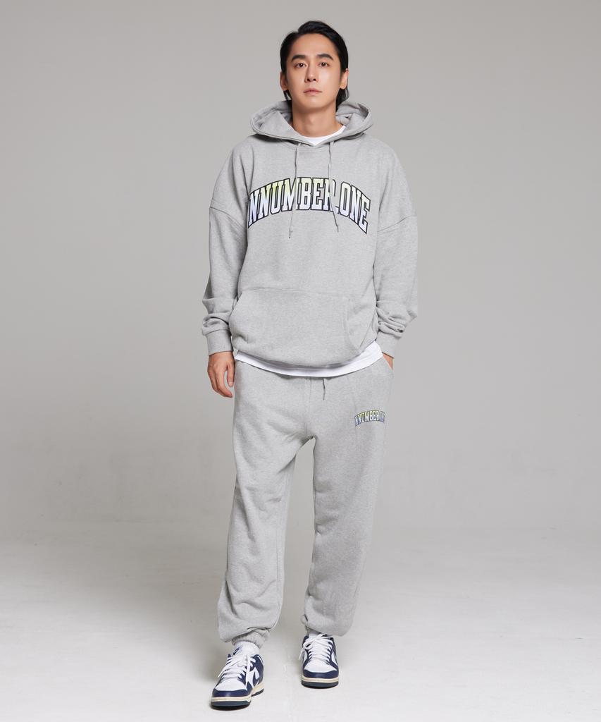 CREAM SODA LAB Nno1 Prism Logo Training Jogger Pants Gray