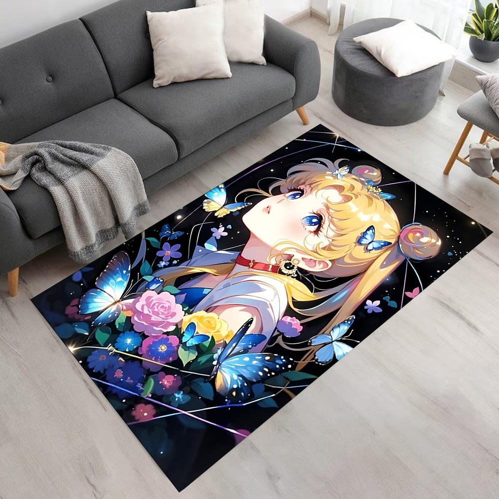 Sailor Moon Magic Carpet Perfect for Game Room Decorate Room Balcony Playrooms Antislip Carpet Decorate Offices Best for Christmas