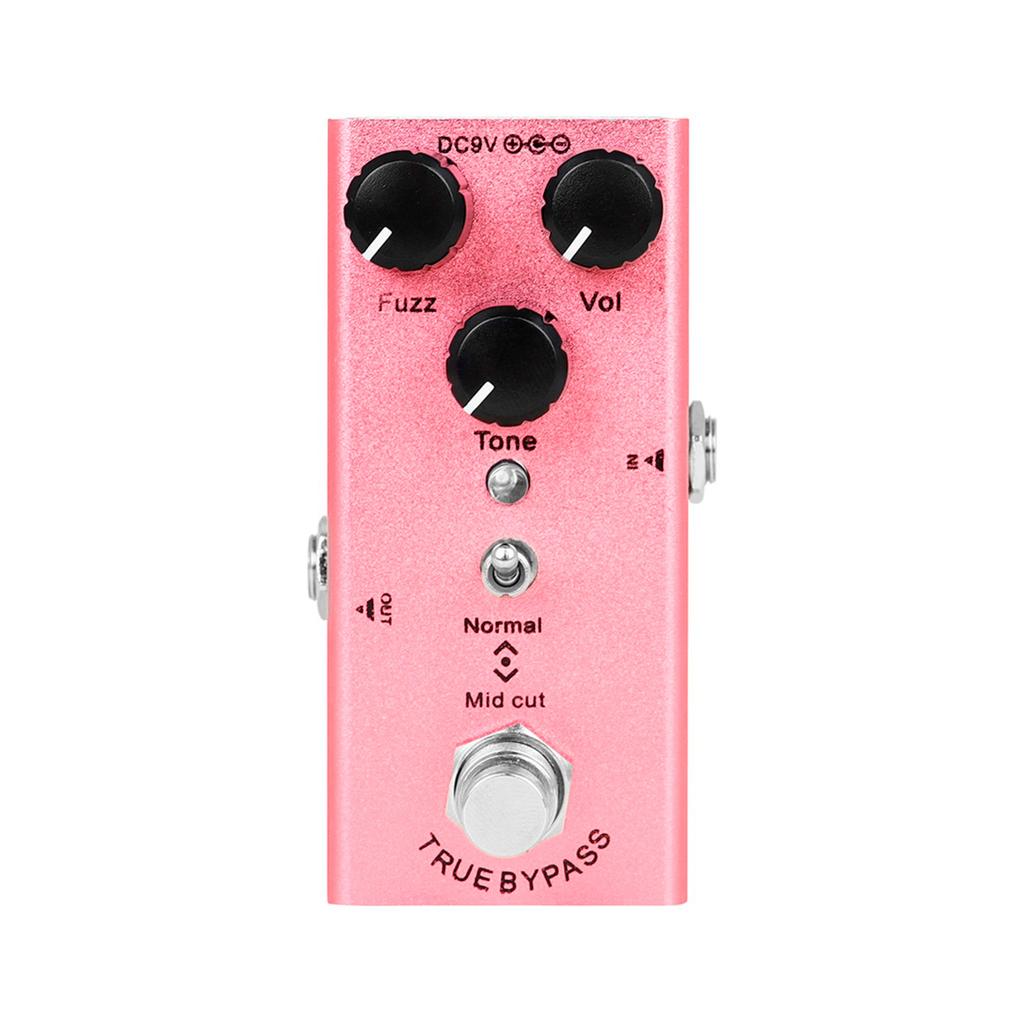 Aluminum Alloy Electric Guitar Effects Pedal Offering Rich Fuzz Tones and Noise Reductions for Various Music Styles