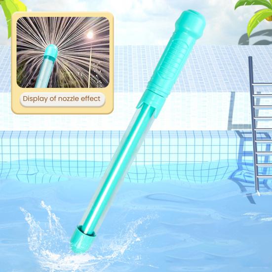 Water Shooter Toy for Kids Sparklers Effect High Pressure Beach Water Squirter Lightweight Pulling Tube Design Water Fight Toy