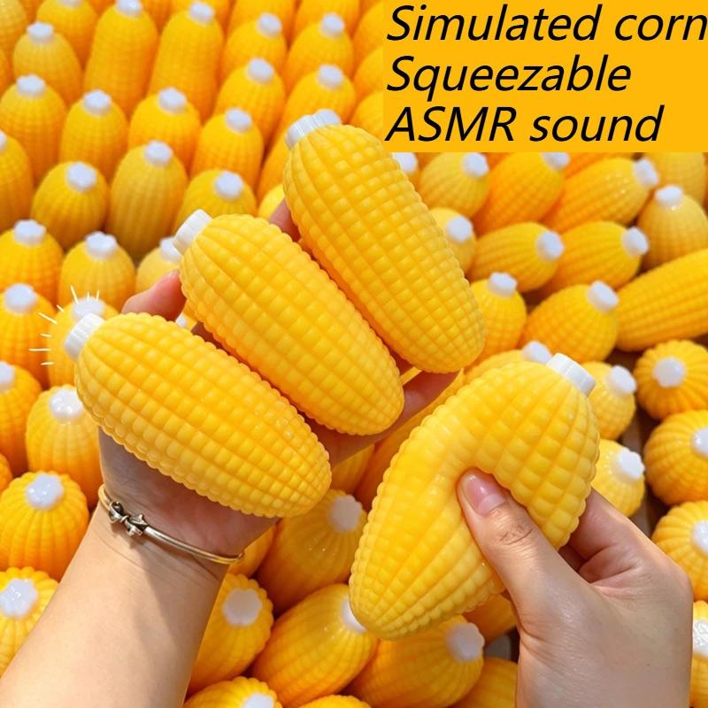 Asmr Cute Soft Simulation Corn-Shaped Anti Stress Squishy Fidget Toys Venting Balls Slow Rebound Decompression Squeeze Toy New