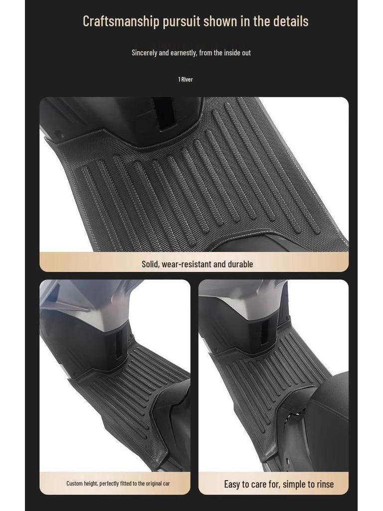 Waterproof, Non-Slip TPE Foot Pedal Pads for Kymco H125 with Full-Coverage and Thickened Edge