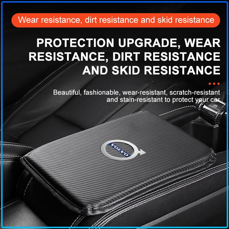 Car Central Armrest Pad Auto Center Console Arm Rest Seat Box Mat For Volvo XC90 XC60 XC70 XC40 V90 V60 V40 C70 C30 S80