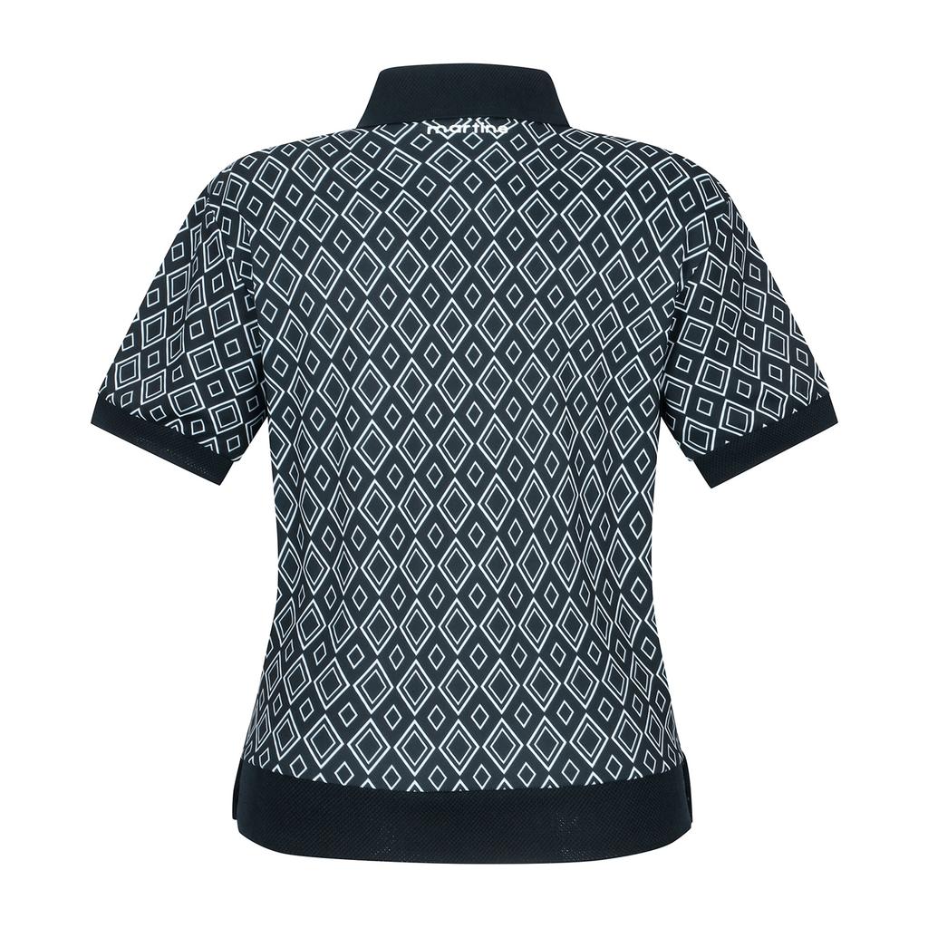 MARTINE GOLF Dtp Collar Half Polo Shirts_Navy