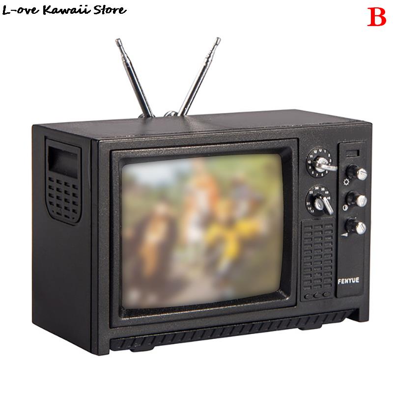 Miniature Dollhouse Furniture Set For Dolls House Mini Toy Kit Accessories TV Kitchen Home Fridge Kids Pretend Play Diy Figurine