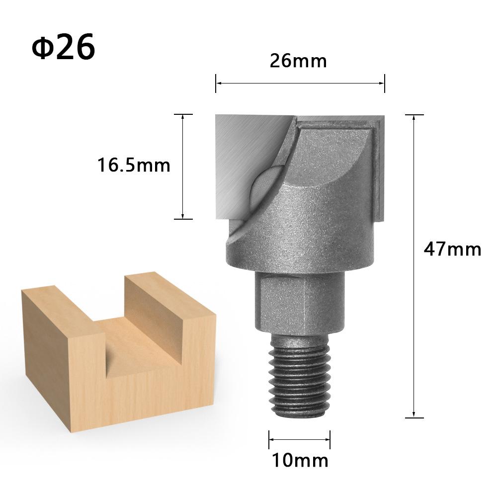 Silk Buckle Spiral Bottom Cleaning Knife Wooden Door Lock Hole Artifact Carpenter Lock Slot Fingerprint Lock Sharp Weapon
