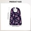 Adult Bib for Eating Clothing Protector Beautiful Protection Reusable Elderly Waterproof