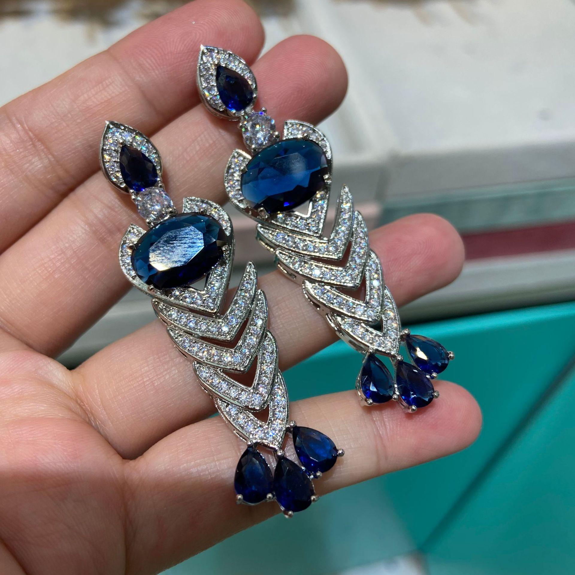 

Liu Yifei S Same Spirit Snake Luxury Bridal Jewelry Set, All Zircon Necklace, Zircon Earrings Jewelry.