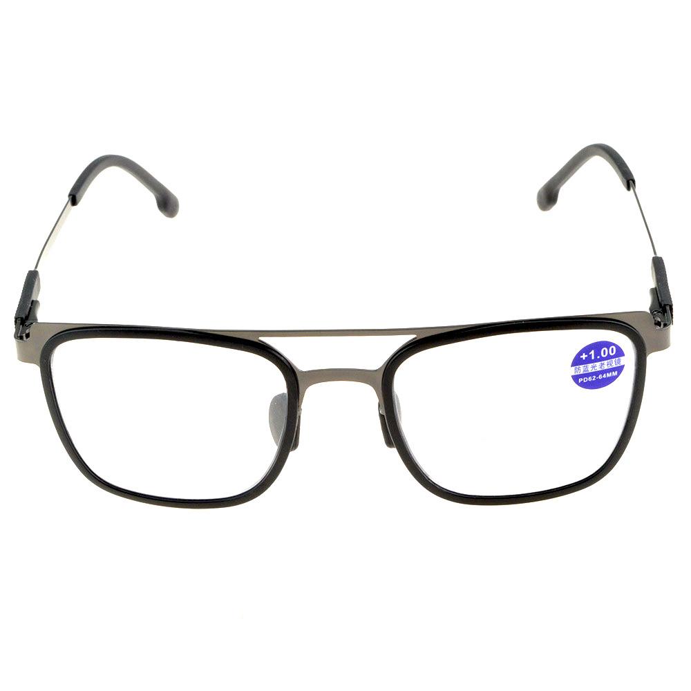 Clara Vida Ochelari de lectură progresivi fotocromatici supradimensionați pentru nas antiderapant cu punte dublă +1 până la +4