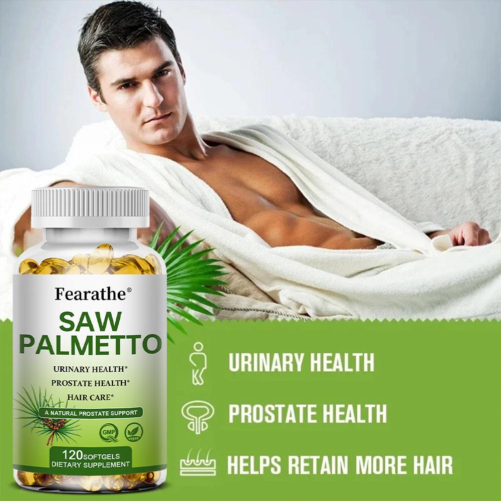 Saw Palmetto Promotes Prostate and Urinary System Health, 120 Capsules