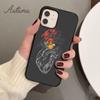 Blumenherz Handyhülle für iPhone 11 12 13 14 Pro Max mini X XR XS SE 2020 5 6S 7 8 Plus Samsung Galaxy S21 S22 Hülle
