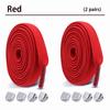 2Pair Elastic Laces Sneakers Tennis Shoelaces without ties Kids Adult No Tie Shoe laces 8mm Flat Shoelace Shoes Accessories