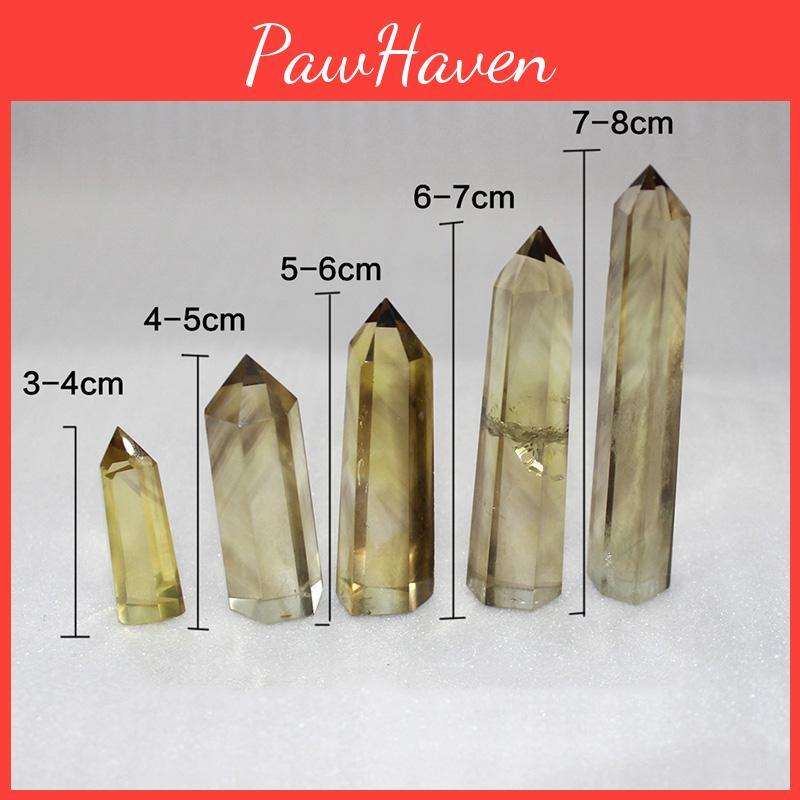 Unique Natural Smokey Citrine Quartz Obelisk Crystal Wand Promoting Spiritual Growth And Wellness