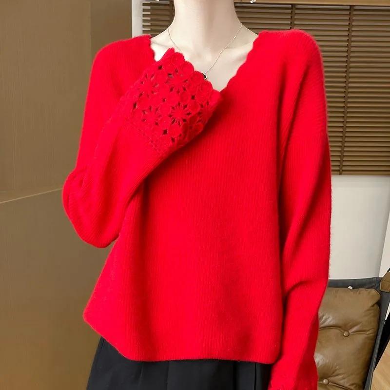 Pulover pentru Femei Toamnă Iarnă Pulover Îngroșat Cald Tricotat Elastic Mânecă Lungă Jumper Oversize Topuri