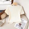 Women's Sweet Style V-Neck Button T-Shirt