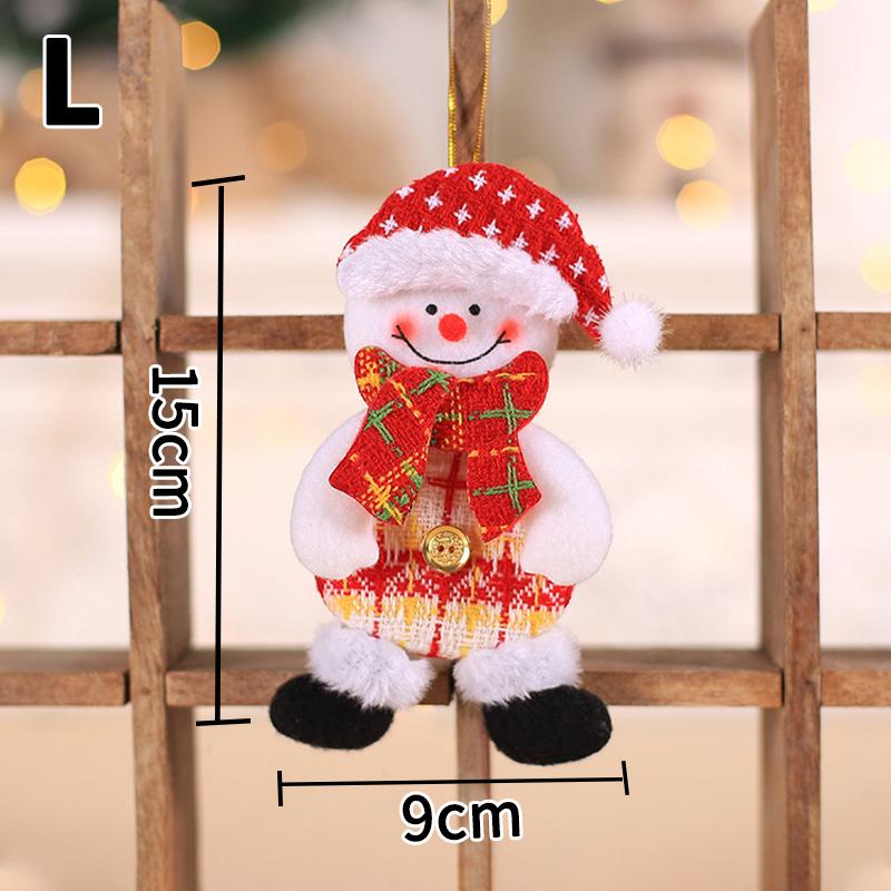 1PC Craft Hanging Pendant Gift Christmas Doll Cloth Decor Xmas Tree Ornament For Home Kids Toys