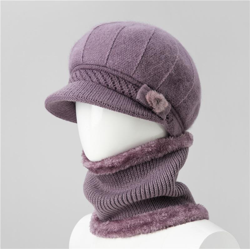 Ladies Hat New Autumn and Winter Wool Hat Thermal Cap Cotton Hat