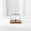 Upright Napkin Holder Compact with Wooden Base Tabletop Accessory