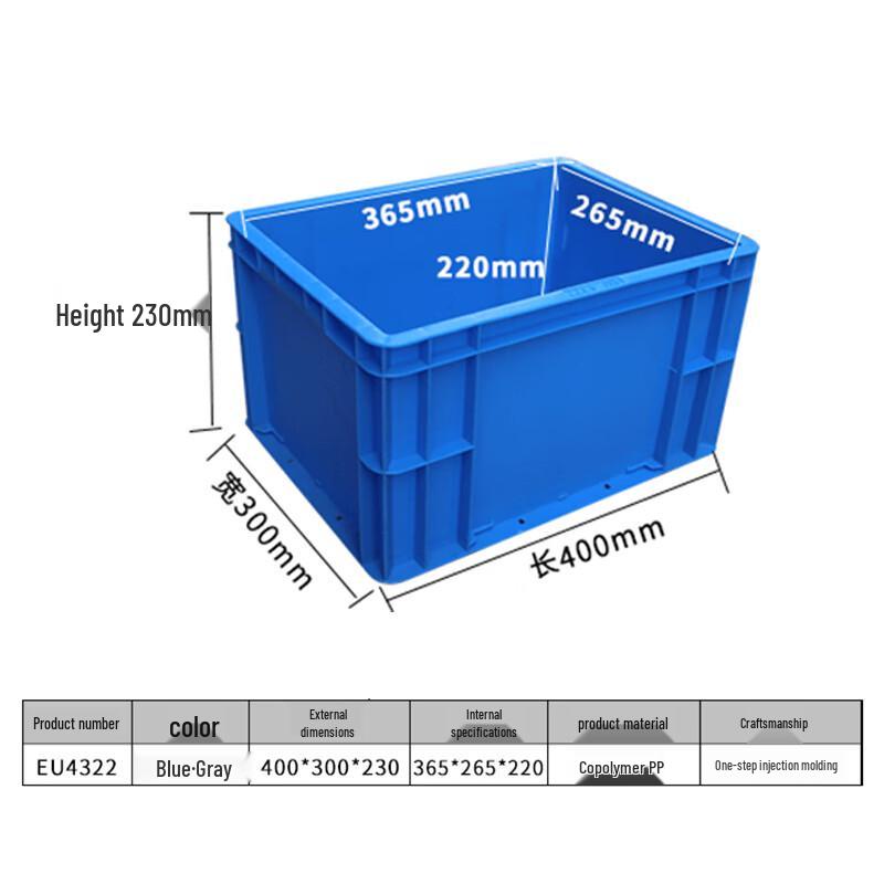 Shuangan Large Blue Multipurpose Storage Bin