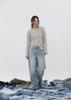 NO EXTRA TOUCH Boho Damage Knit (Ash) / 25Fwkp001As
