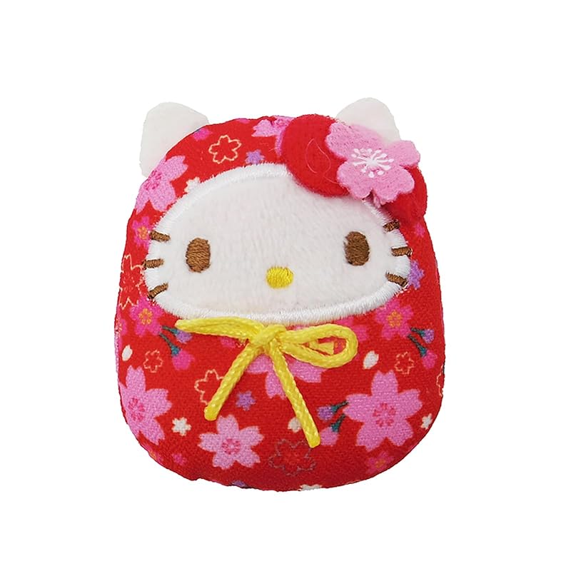 

Nakajima Corporation Corporation) sanrio characters Sakura Daruma magnet hello kitty red 205407-24 H5.5×W4.5×D2.5cm