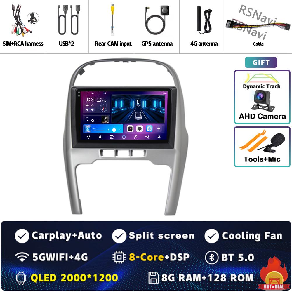 Android 14 Carplay Auto For Chery Tiggo 3 2009-2013 Car Radio DSP 4GWIFI GPS Navigation Player Multimedia Srereo Video 360Camera