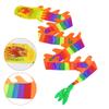2/5/7/12/15M Dragon Dance Ribbon Fitness Colorful Ribbon Festival Celebration Props for Performance Dragon Body Without Rod