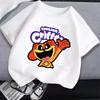 Smilings Critters Children T-shirt Clothing Cartoon Printing Boy Girl Tee Anime Summer Short Sleeved Clothes Cute Kids Top Decor