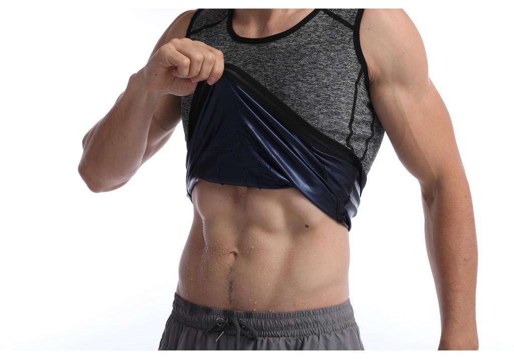 Unisex Shapewear Suit: Tummy Control, Sweat-Inducing Polyester Sportswear