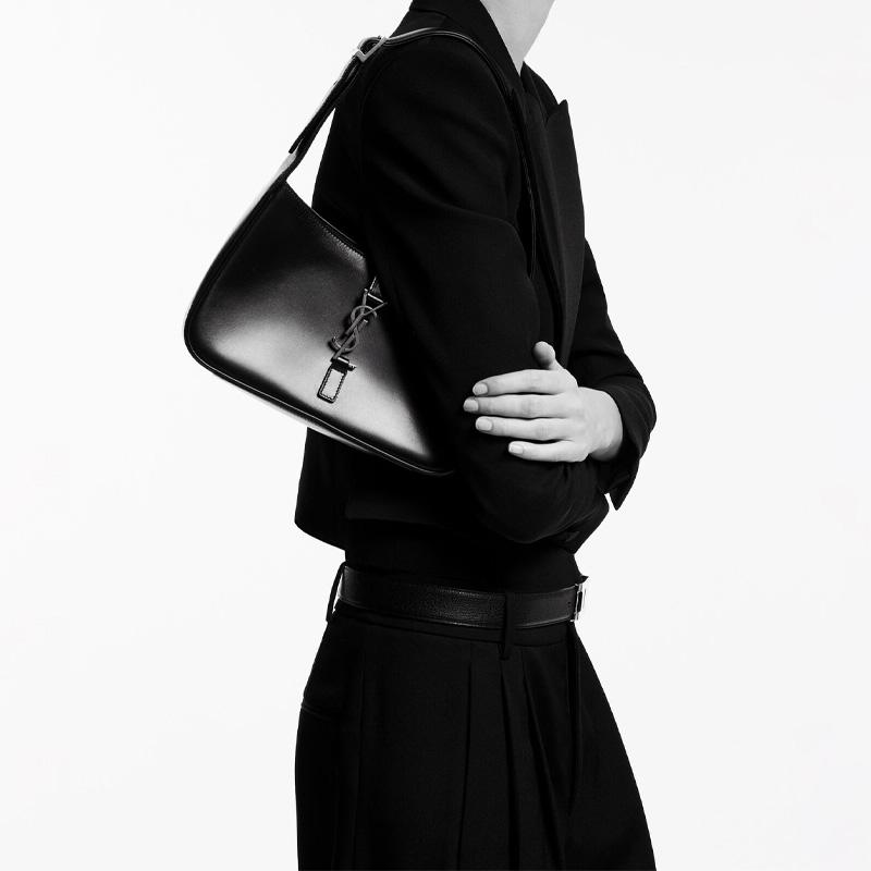 Saint Laurent Le 5 A 7 Hobo Bag Black Women Shoulder_bags 657228-AAB9G-1000