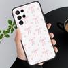 Phone Case For Samsung A17 A55 A16 A56 A35 A15 A53 A54 A33 A34 A25 A05S A52 A52S A07 A26 A06 Cute Pink Heart Bow