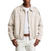 Men's Vintage Lapel Jacket, Retro Loose Fit Casual Outerwear for Spring and Fall