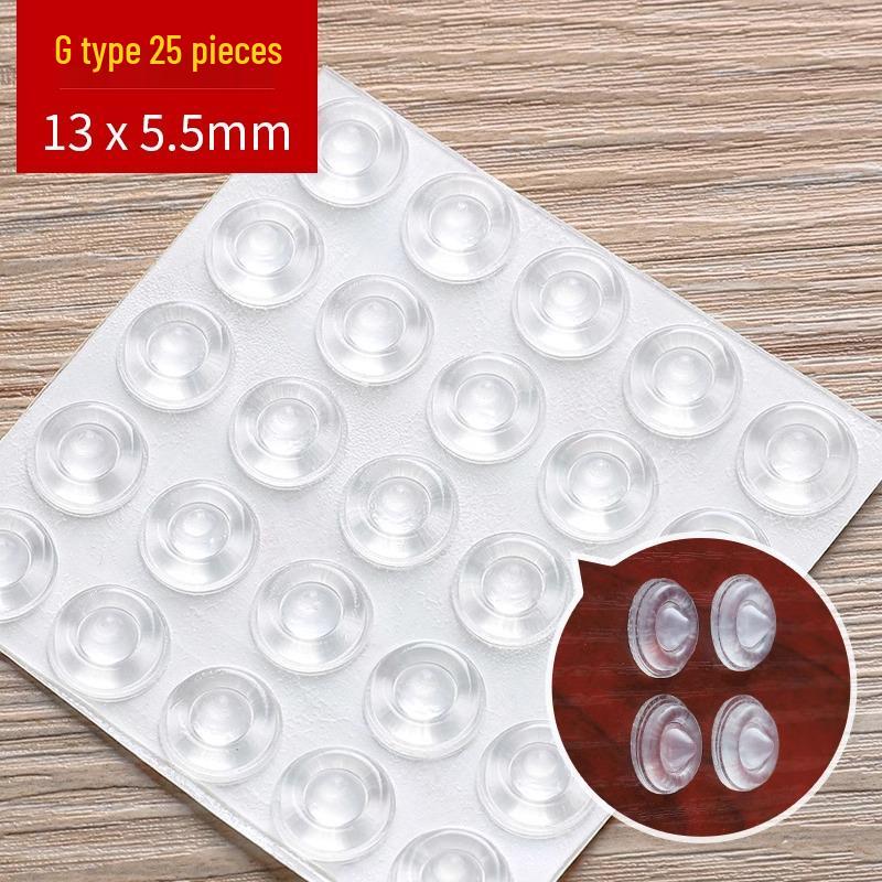 Przezroczysta gumowa podkładka antykolizyjna na drzwi i okna meblowe - Dźwiękochłonna, antypoślizgowa, poduszka redukująca hałas