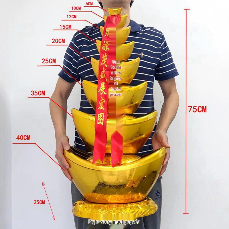 Lingots Dorés Décorations Festives - Ornements Trésors du Festival du Printemps