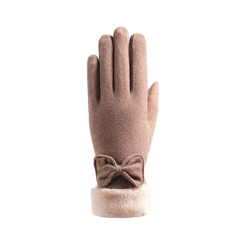 Womens Winter Warm Fleece Lined Touchscreen Gloves Windproof Water Resistant Outdoor Driving Cycling